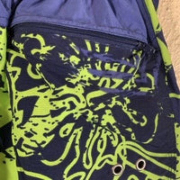 Sand & Sun Men's Shorts Blue Green L Swim Trunks - Picture 7 of 8